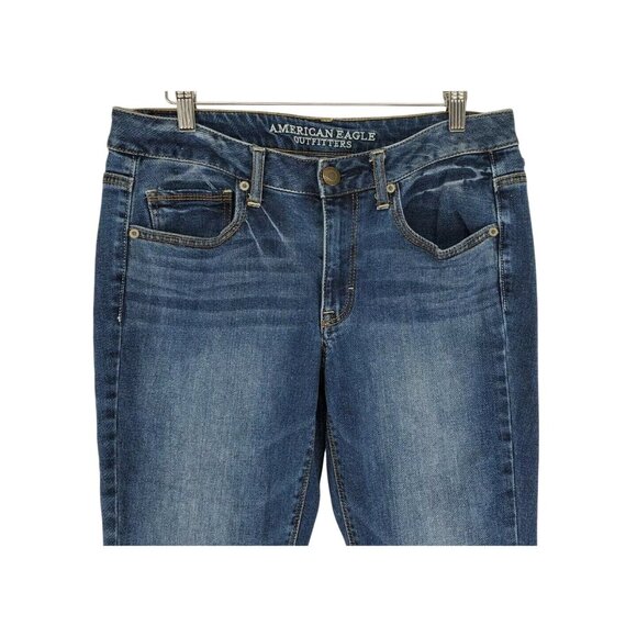 American Eagle Vintage Boot Cut Denim Jeans Women's Size 6 Stretch - Picture 2 of 6